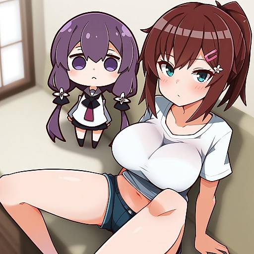 Illustration of Araki nonoka (karaage bou), original in the style of Nuu (nu-nyu)