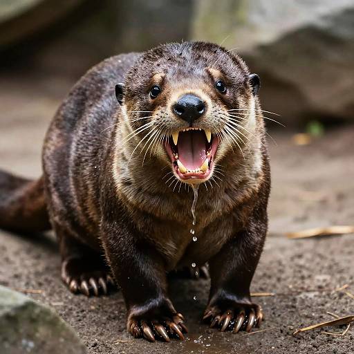 Full Body Drooling Giant Otter