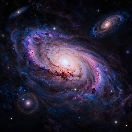 Vibrant Cosmic Landscape Artwork