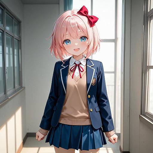 Anime Masterpiece of Sayori in School Uniform