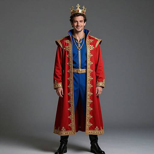 Handsome Royal Man in Regal Attire