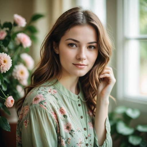 Serene Portrait of a Young Woman