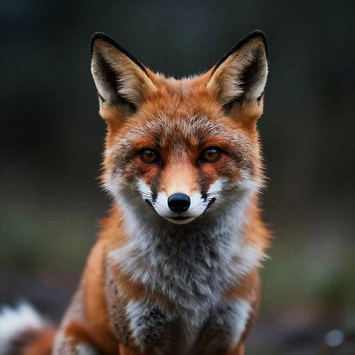 Realistic Anthropomorphic Fox Artist Portrait