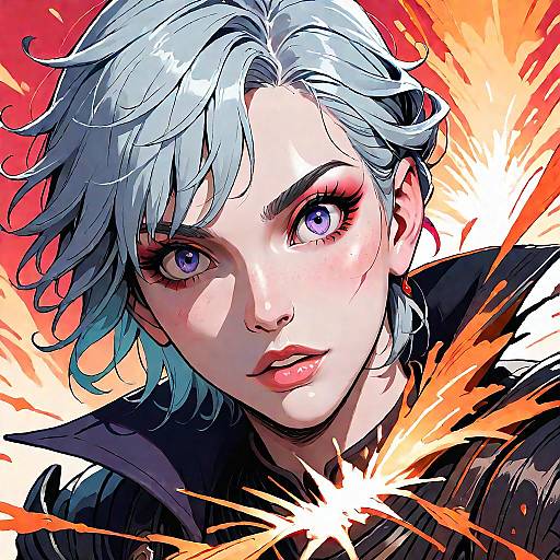 Scared Man Running in Dark Fantasy