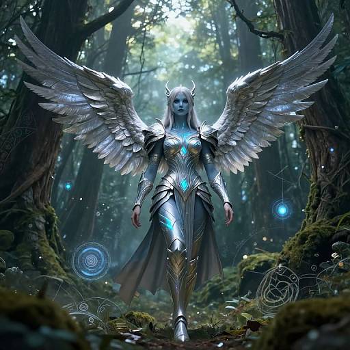 Tefling Warrior in Mystical Forest