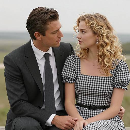 Romantic Couple in Elegant Attire