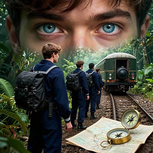 Modern Soldiers in Jungle Caravan