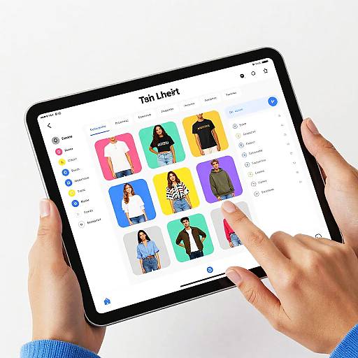 Interactive T-Shirt Design App Dashboard