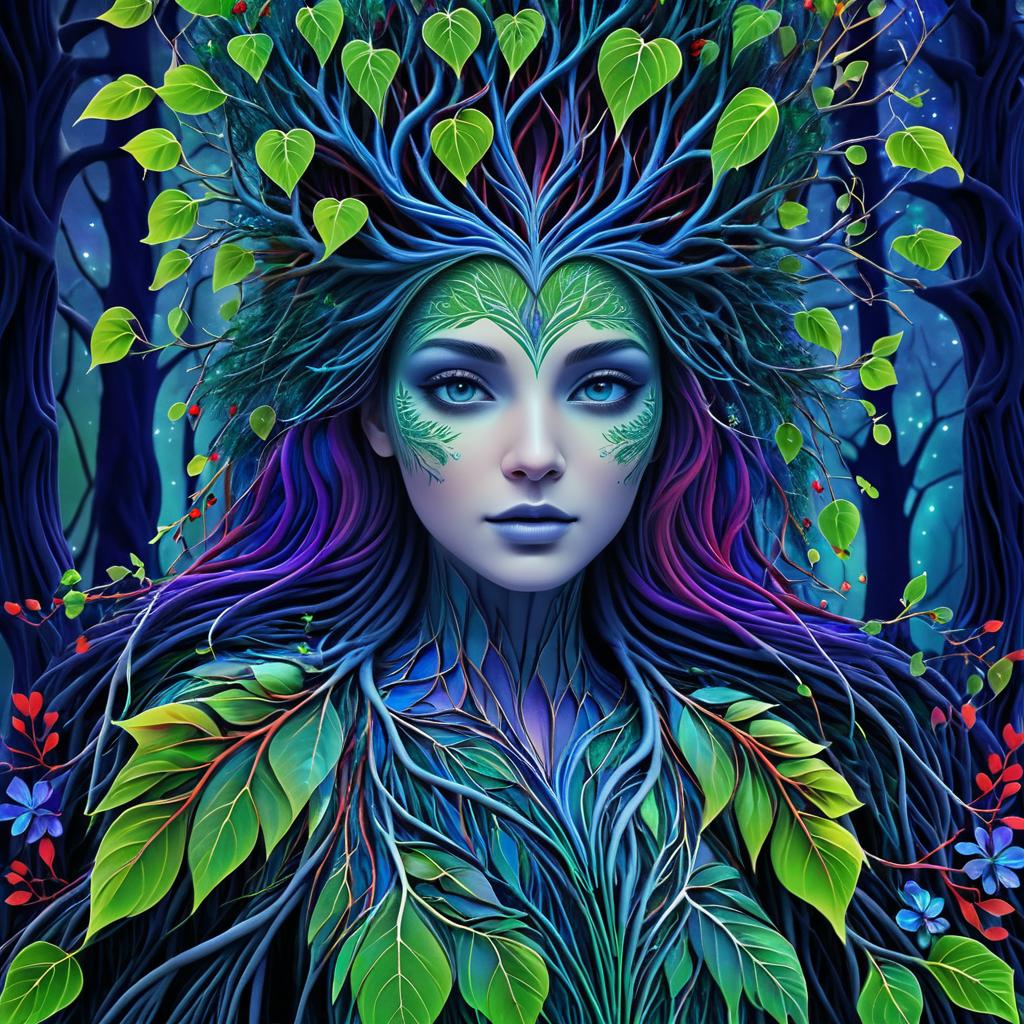 Enchanting Anthropomorphic Tree Lady Concept