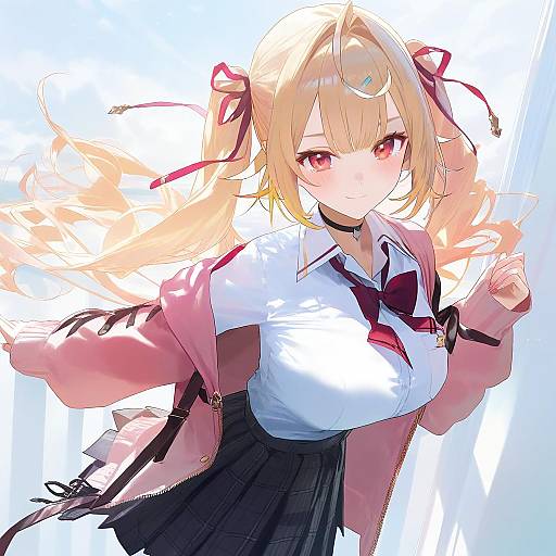 Illustration of Hoshikawa sara (4th costume), nijisanji in the style of Modare