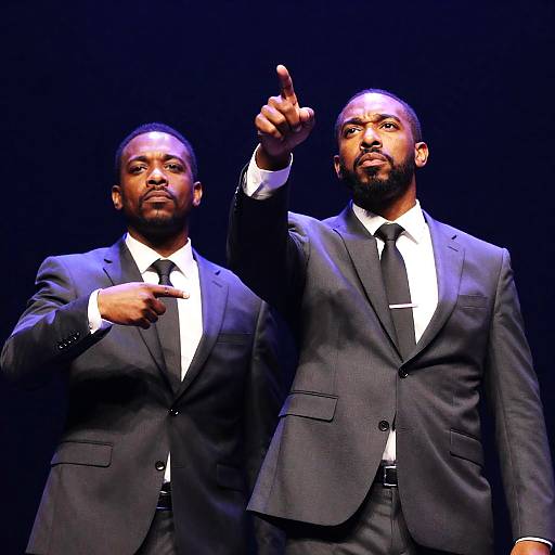 Dynamic Duo on Stage: A Powerful Moment