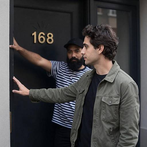 Urban Encounter at Mysterious Door