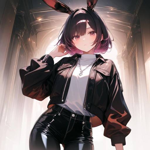 Anime Portrait of a Character in Doorway