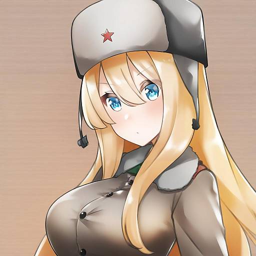 Illustration of Mosin-nagant (girls' frontline), girls' frontline in the style of Comah