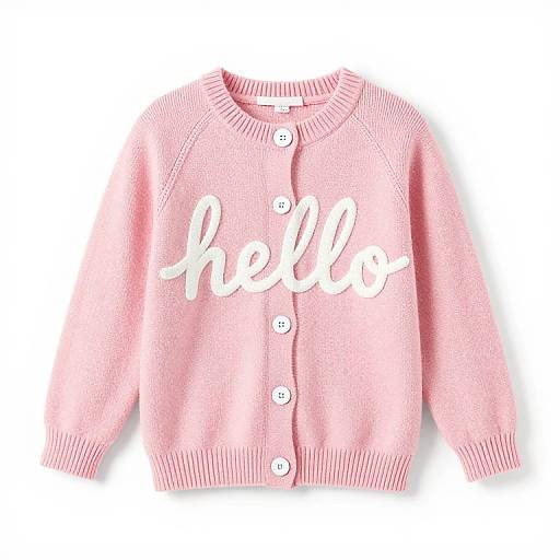 Cozy Pink Knit Hello Longall