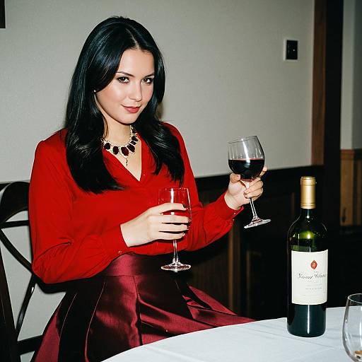 Realistic Wine Tasting Costume Portrait