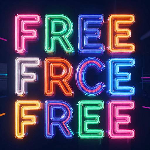 Vibrant Neon Word Art Generator