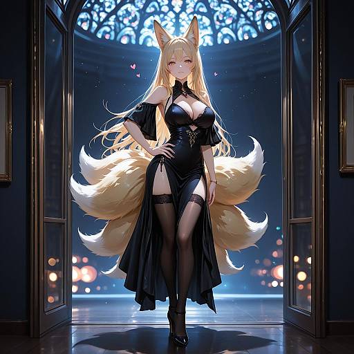 High-Quality Fox Girl Portrait