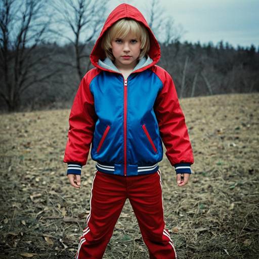 Psycho Costume Kid in Outdoor Setting