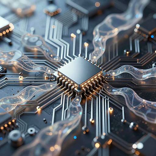 Cybernetic Bio-Organic AI Texture