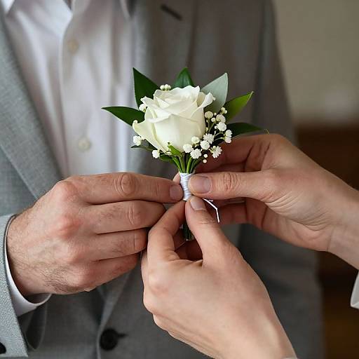 Tender Boutonniere Moment of Love