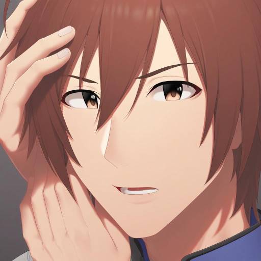 Illustration of Amagase touma, idolmaster in the style of Putcher