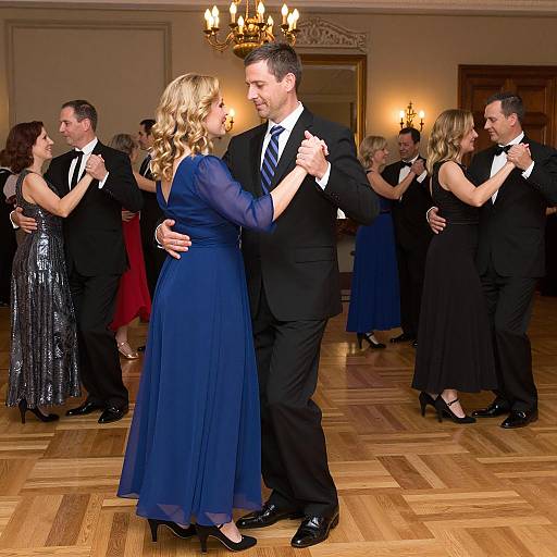 Elegant Dance Event with Formal Attire