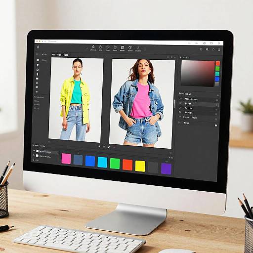 Photo Clothing Editor Interface Design