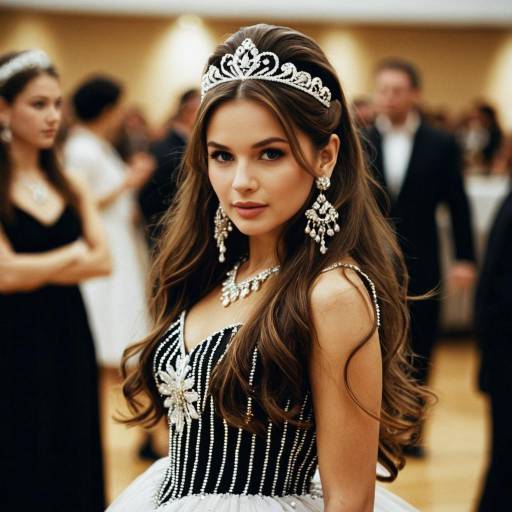 Elegant Dance Costume with Jewelry