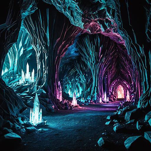 Luminescent Crystal Cavern