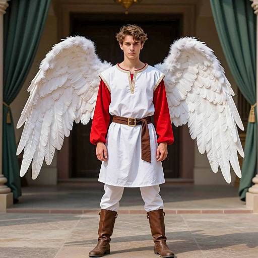 Realistic Fallen Angel Costume Portrait