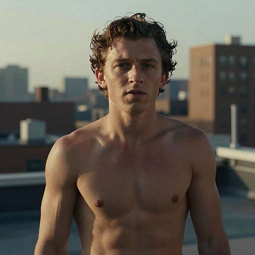 Tom Holland Cinematic Rooftop Portrait