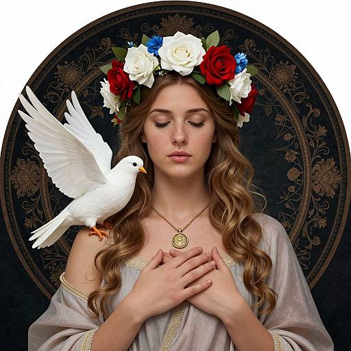 Serene Woman of Peace and Protection