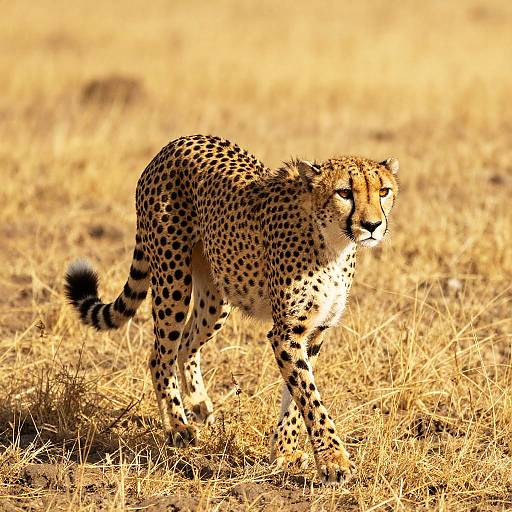 Sleek Cheetah in Golden Grass