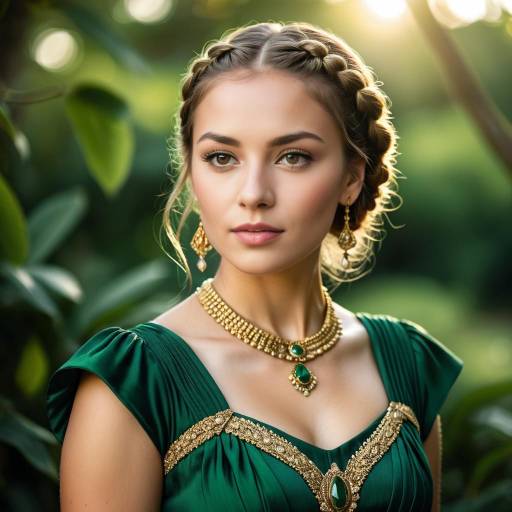 Regal Portrait of a Young Woman