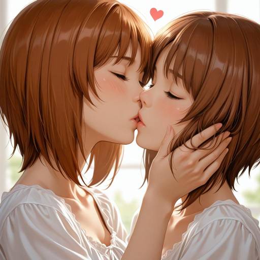 Yuri Kiss Between Two Girls