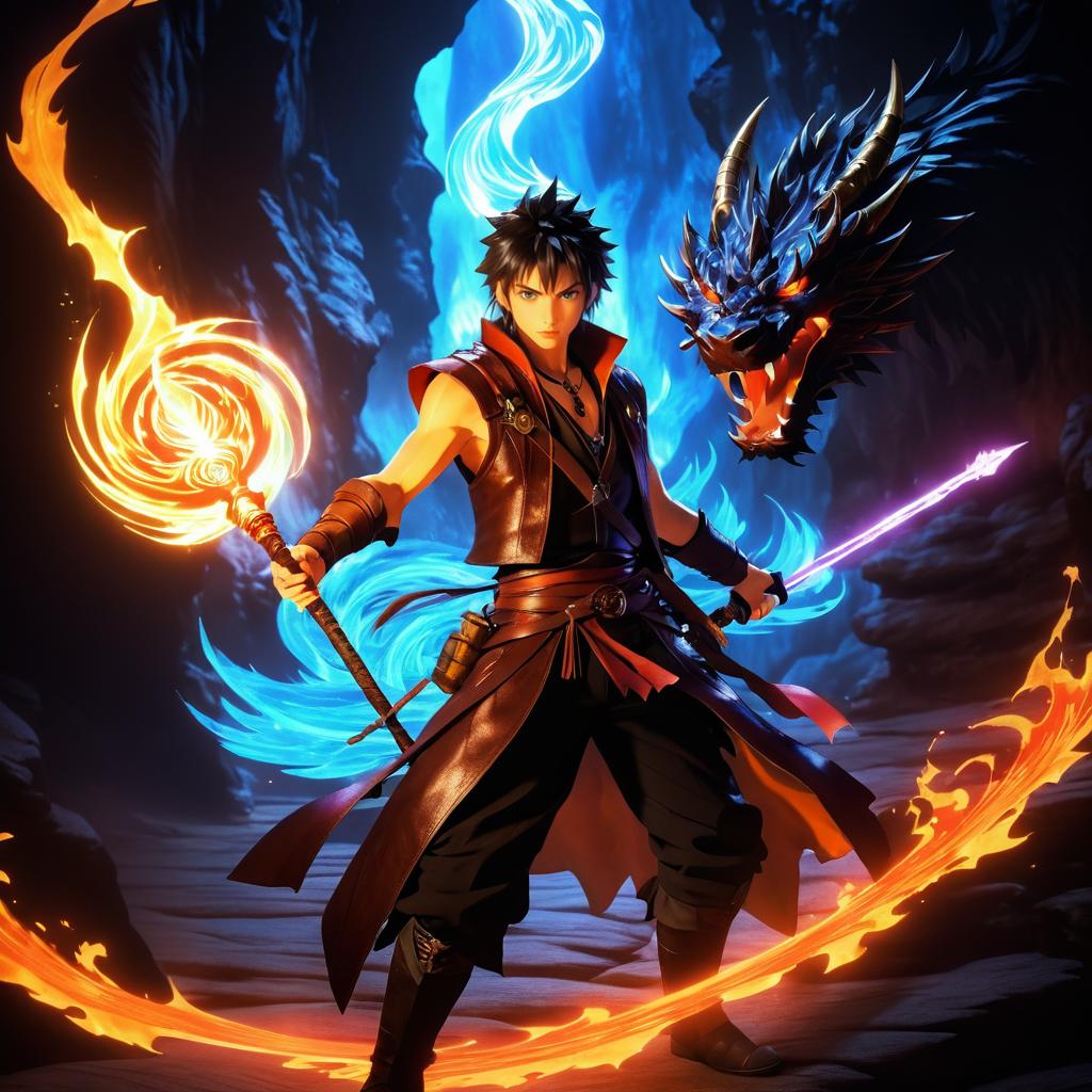 Fierce Dragon Tamer in Fiery Canyon