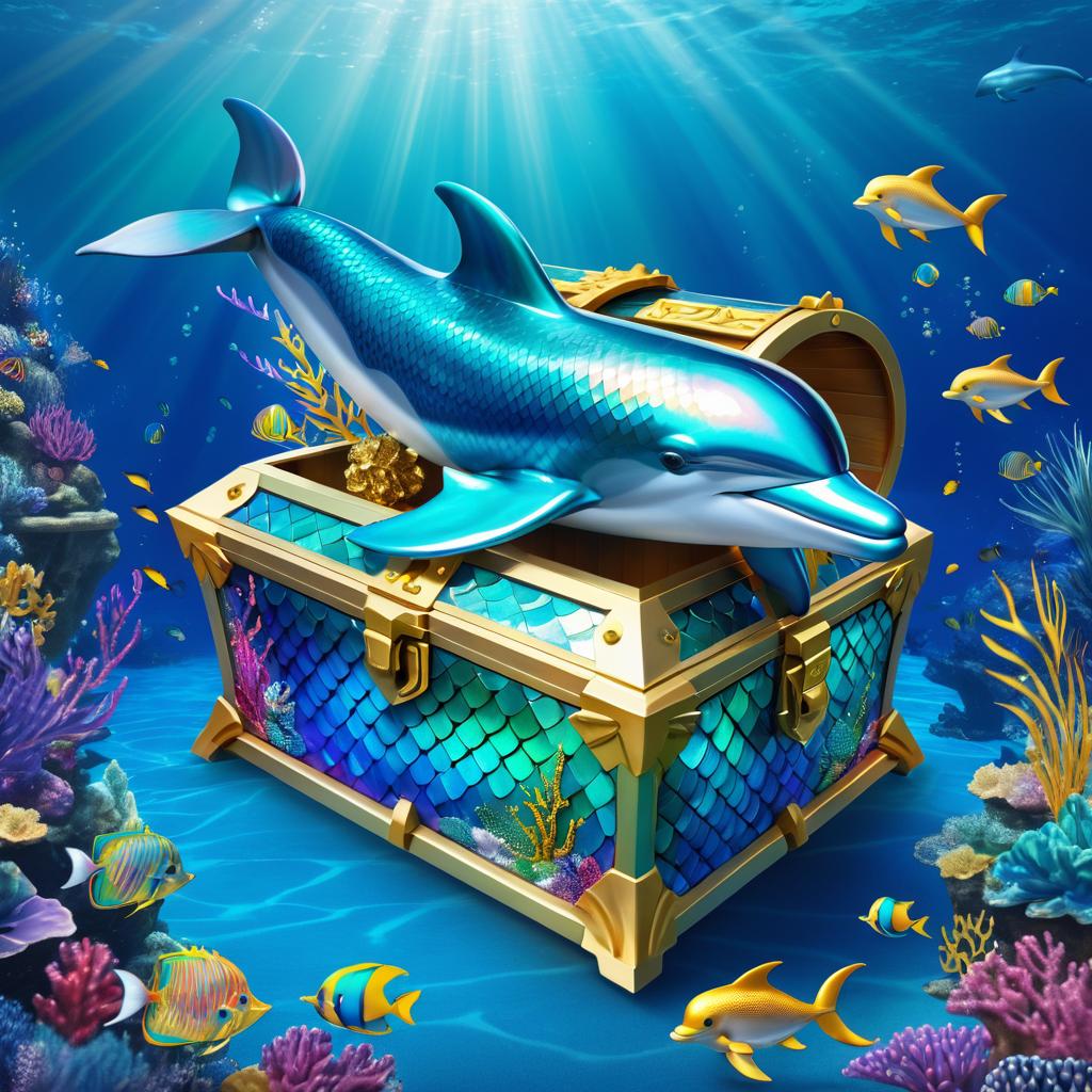 Dolphin Treasure Chest Hybrid Fantasy