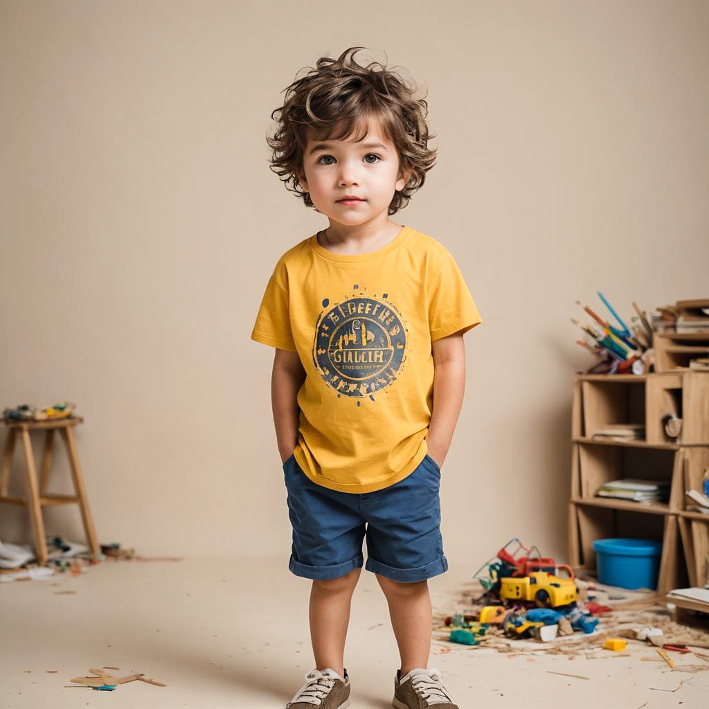 Playful Kindergartener Photo Shoot