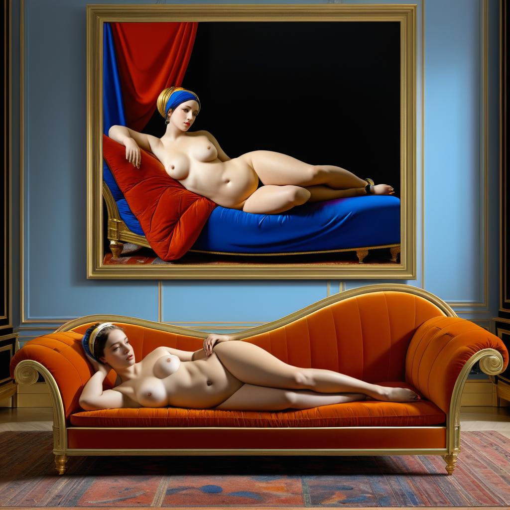 Modern Take on Ingres' La Grande Odalisque