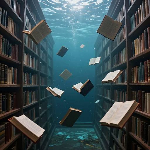 Ethereal Underwater Library of Dreams