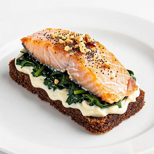 Golden Spinach Salmon Cake Roll