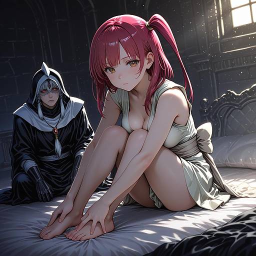 Illustration of Morgiana, magi the labyrinth of magic in the style of Ueyama michirou