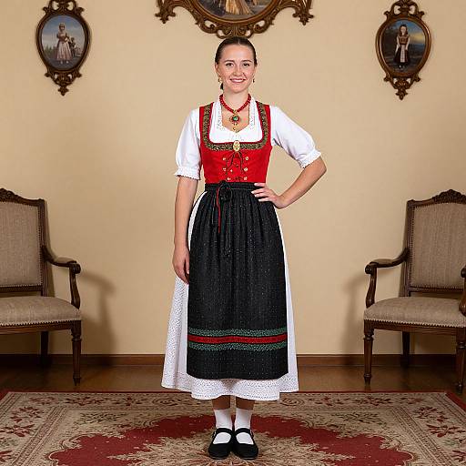 German Woman in Traditional Dress