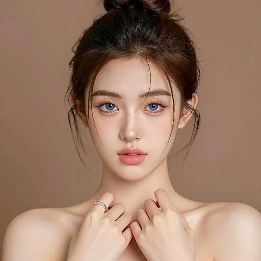 Portrait of a Young Woman in Brown