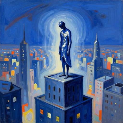 Surreal Blue Period Urban Melancholy