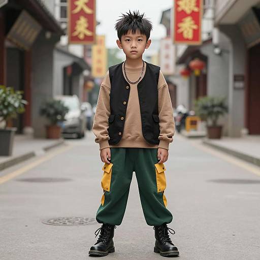 Photorealistic Emo Fashion Portrait