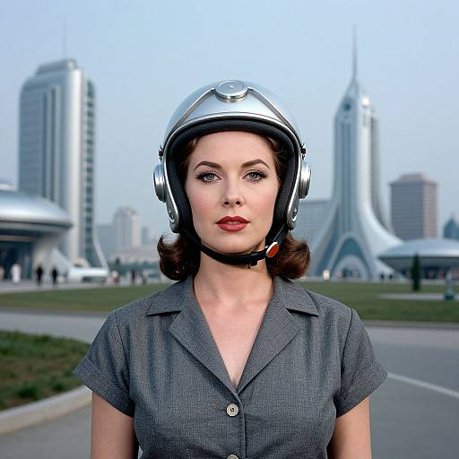 1950s Futuristic Family Portrait