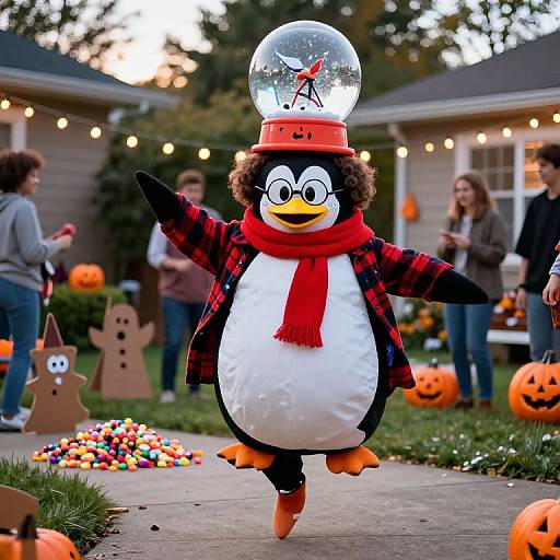 Playful Penguin Costume Halloween Party