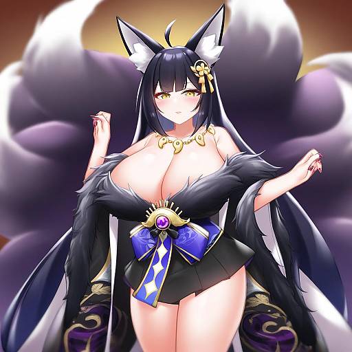 Illustration of Musashi (azur lane), azur lane in the style of Kirisame mia